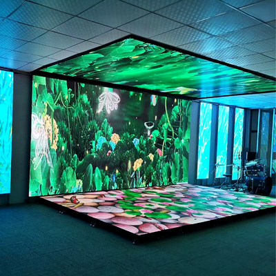 IP65 P3.91 Indoor Full Color Floor LED Scherm 3D Video Interactieve DJ Booth Bar Dance