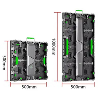 Matrijs Gegoten Aluminium van het LEIDENE LEIDENE van de de Kleurenp2.9 P3.9 Huur Vertoningsscherm Openlucht Volledige Videomuur